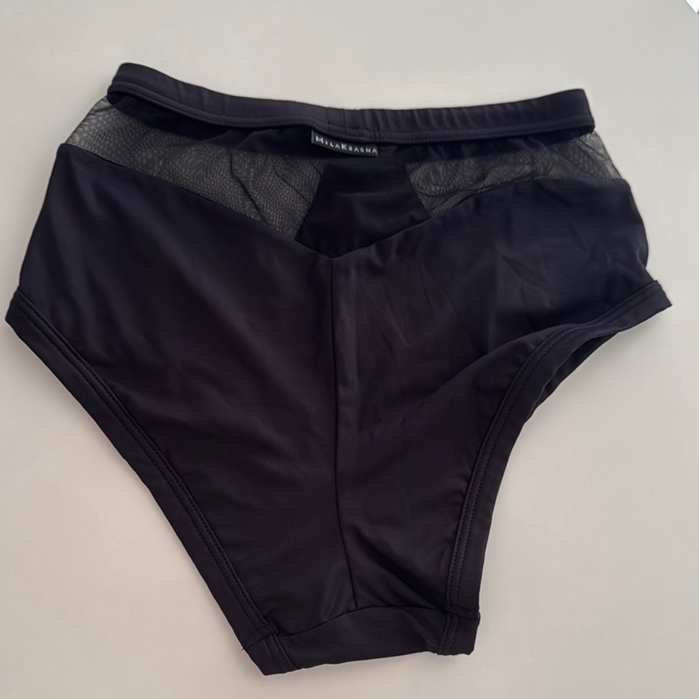 Black High-Waisted Briefs